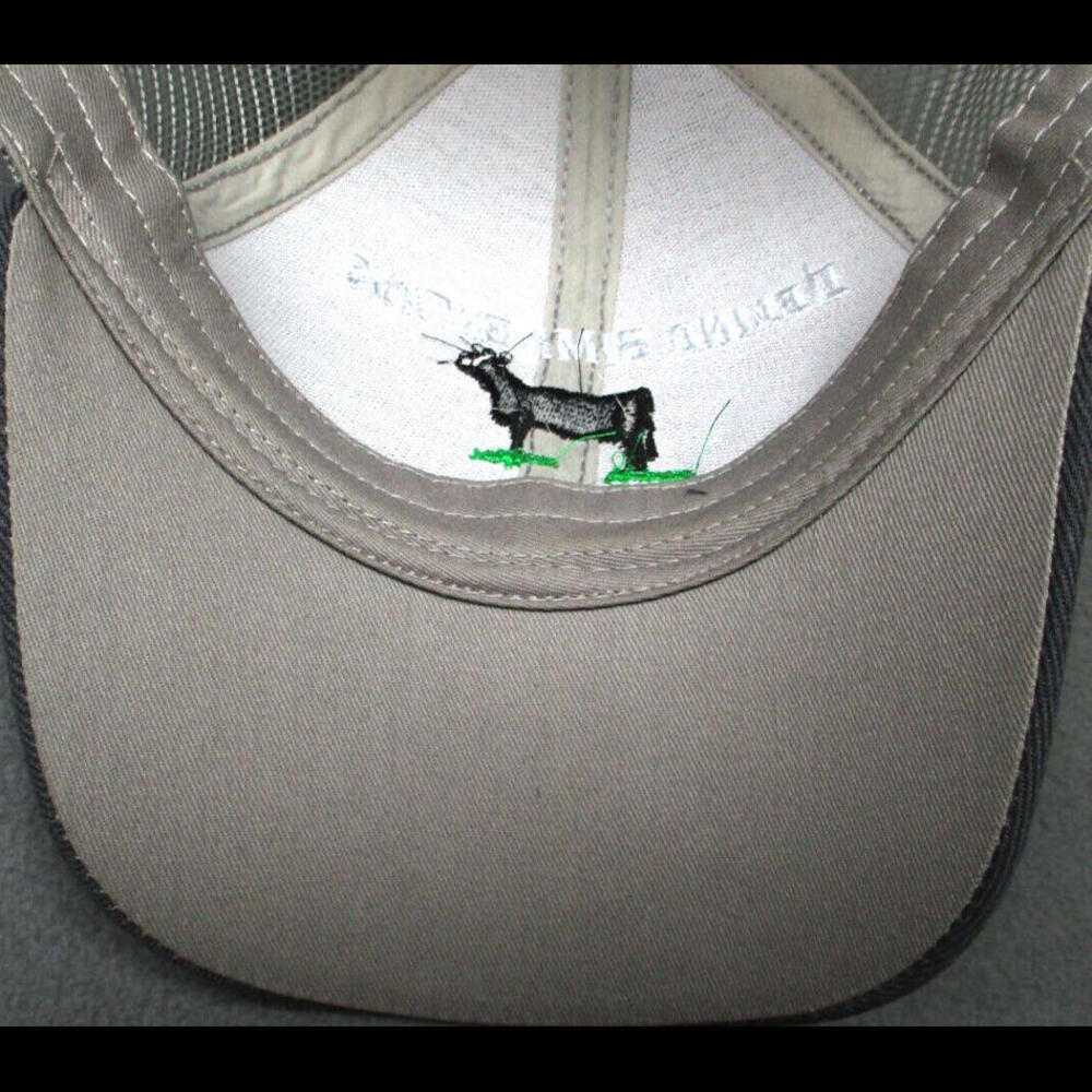 Deling Simmentals Trucker Hat, Gray Cap w/ Bull, Dolliver, Iowa - Picture 2 of 4
